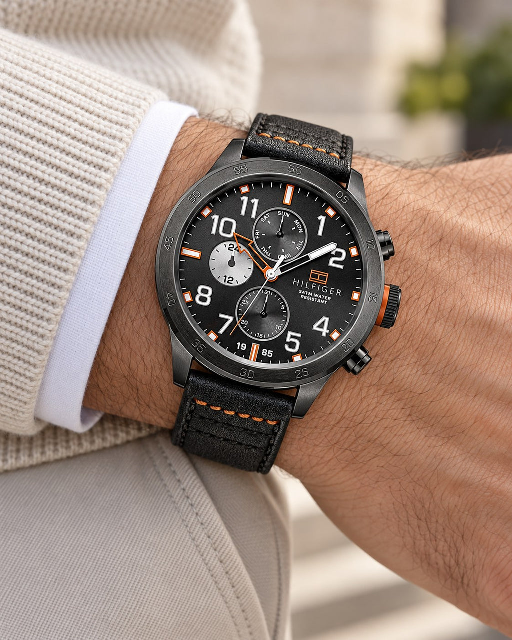 Tommy Hilfiger watch 1791136 worn on wrist