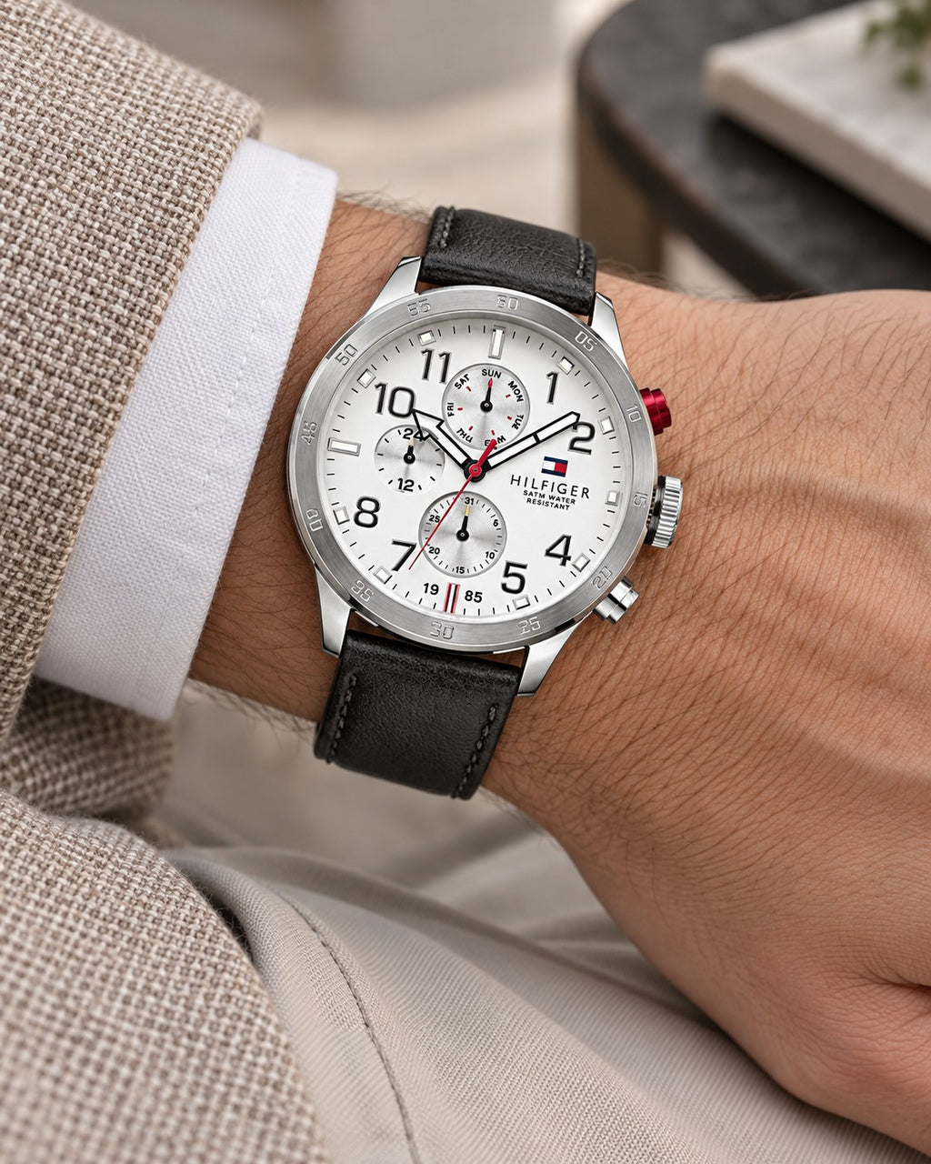 Tommy Hilfiger watch 1791138 worn on wrist