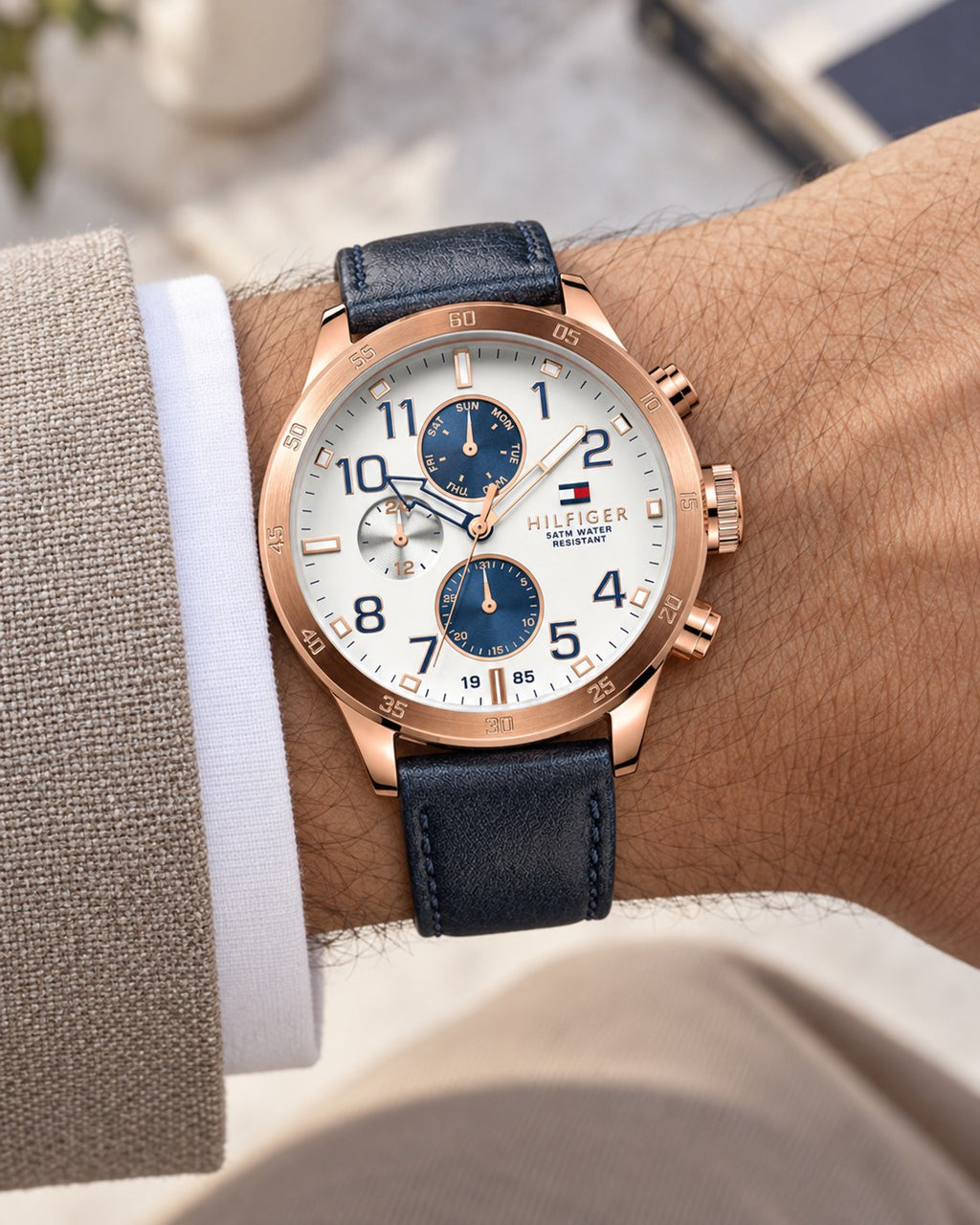 Tommy Hilfiger watch 1791139 worn on wrist