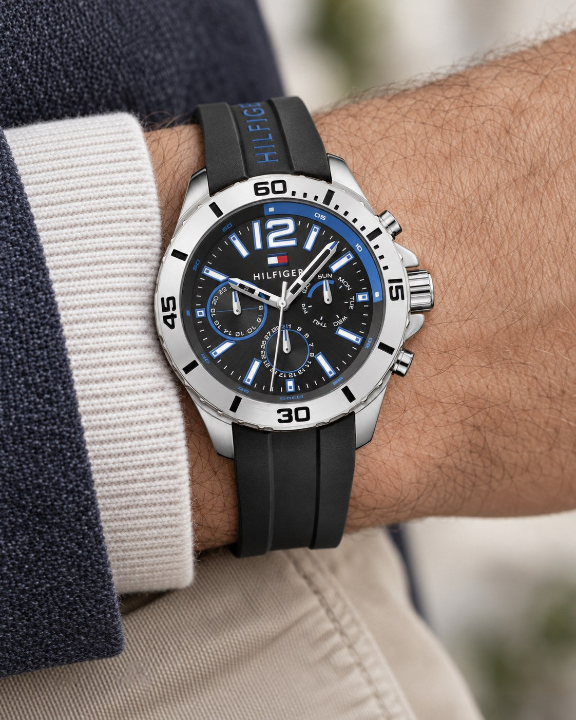 Tommy Hilfiger watch 1791143 worn on wrist