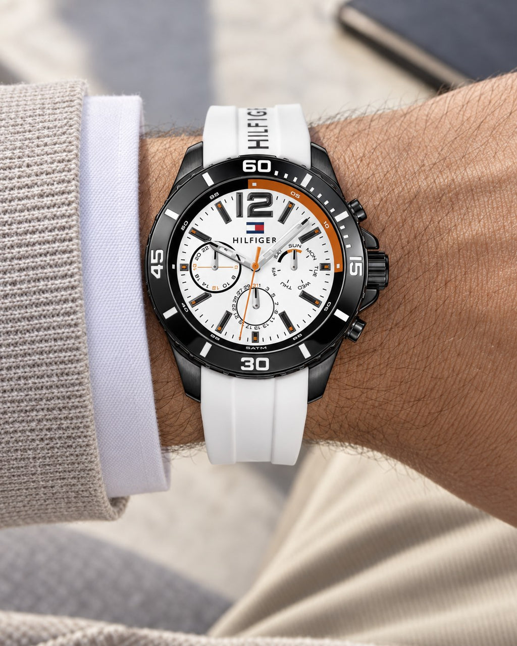 Tommy Hilfiger watch 1791146 worn on wrist