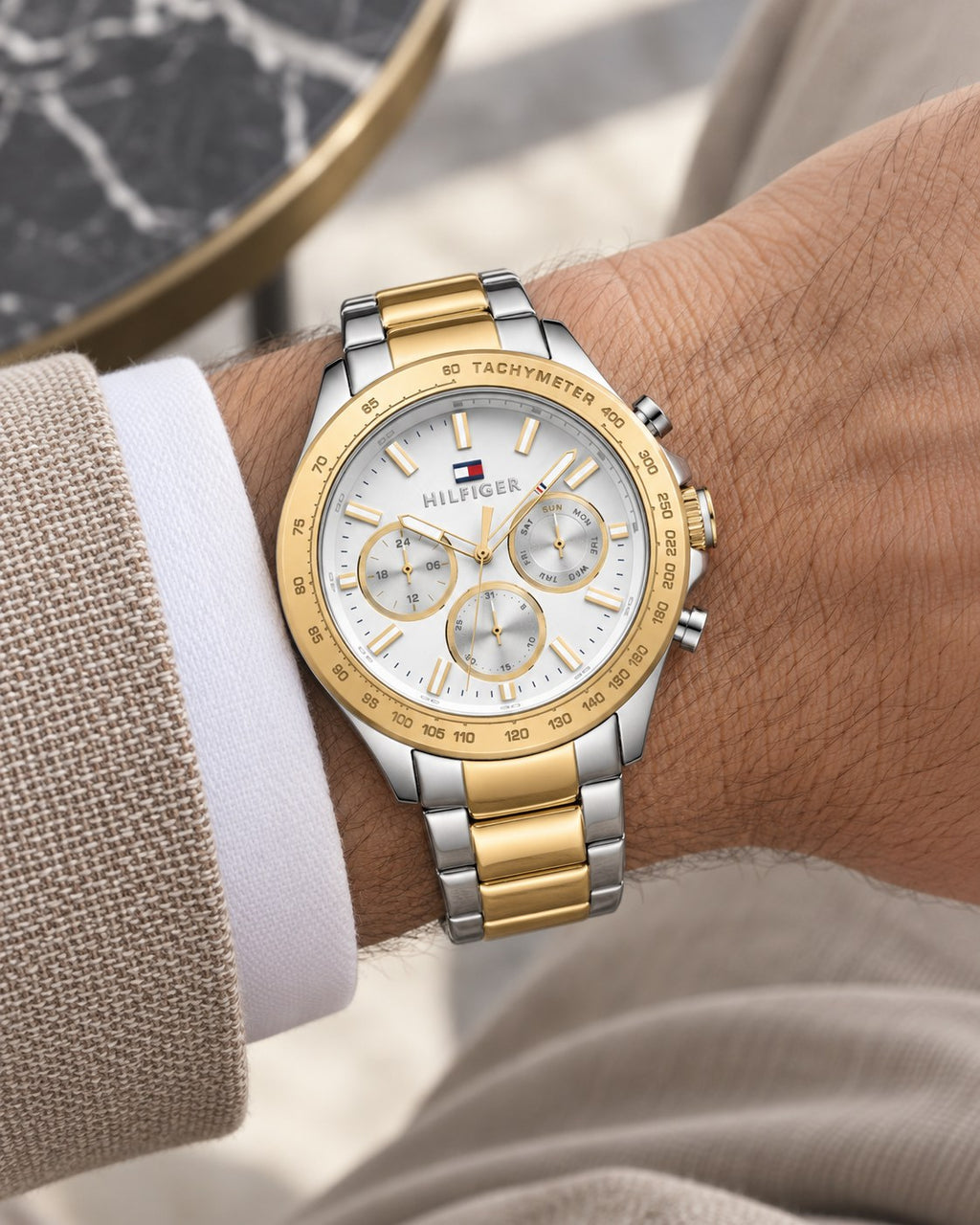 Tommy Hilfiger watch 1791226 worn on wrist