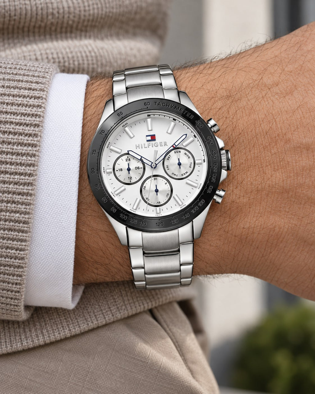 Tommy Hilfiger watch 1791227 worn on wrist