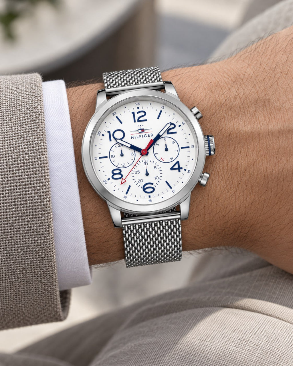 Tommy Hilfiger watch 1791233 worn on wrist