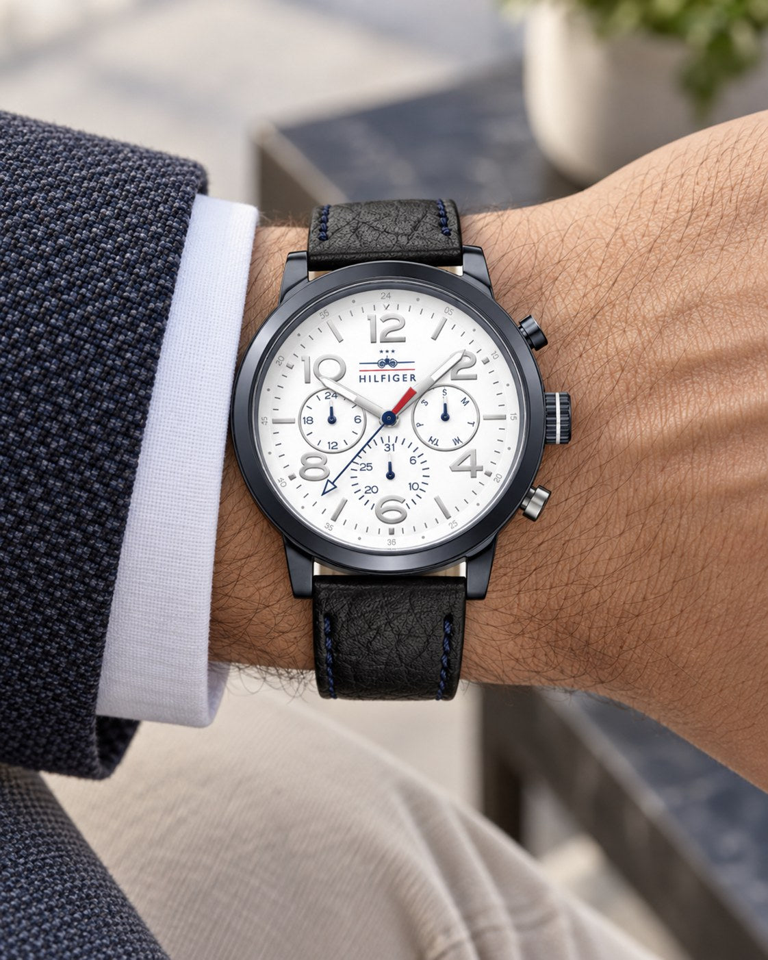 Tommy Hilfiger watch 1791235 worn on wrist
