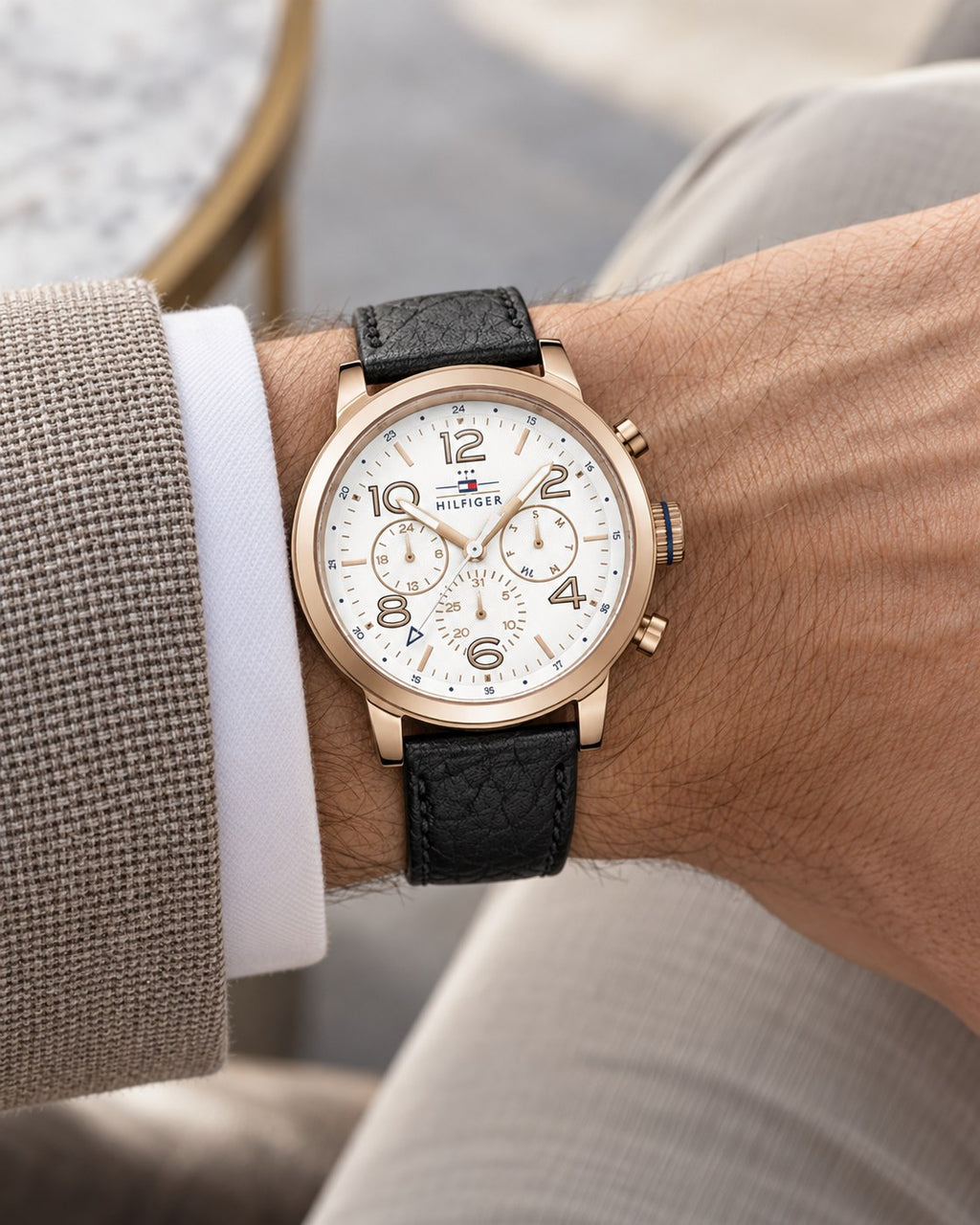 Tommy Hilfiger watch 1791236 worn on wrist