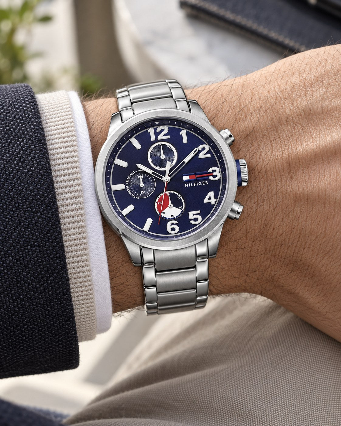 Tommy Hilfiger watch 1791242 worn on wrist