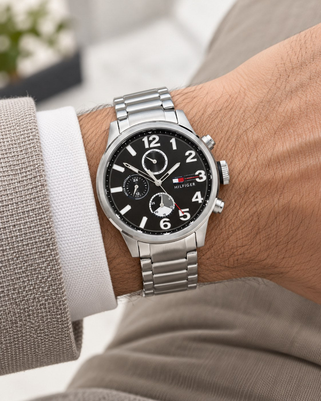 Tommy Hilfiger watch 1791243 worn on wrist