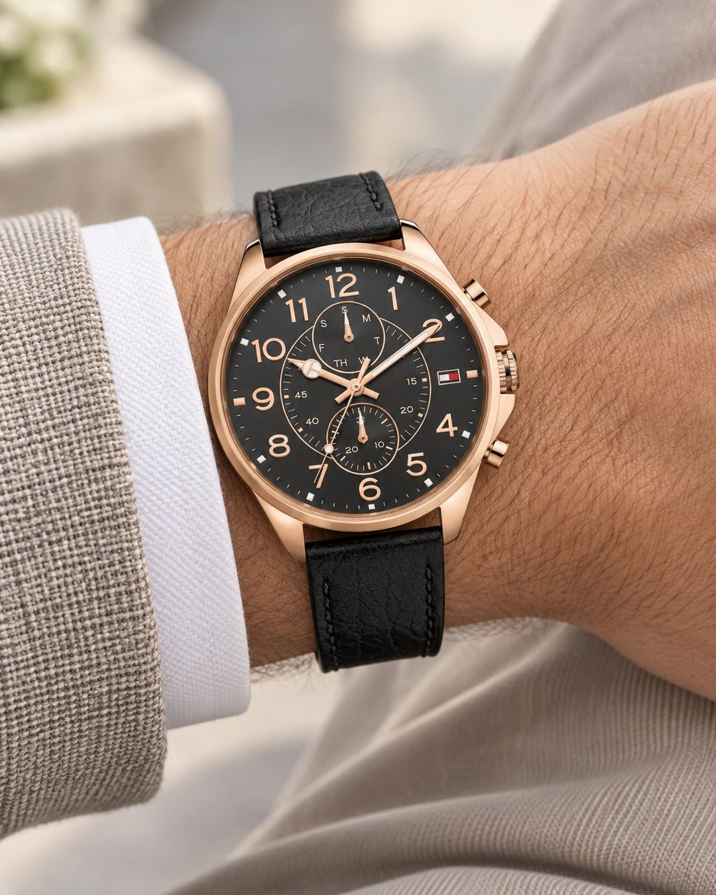 Tommy Hilfiger watch 1791273 worn on wrist