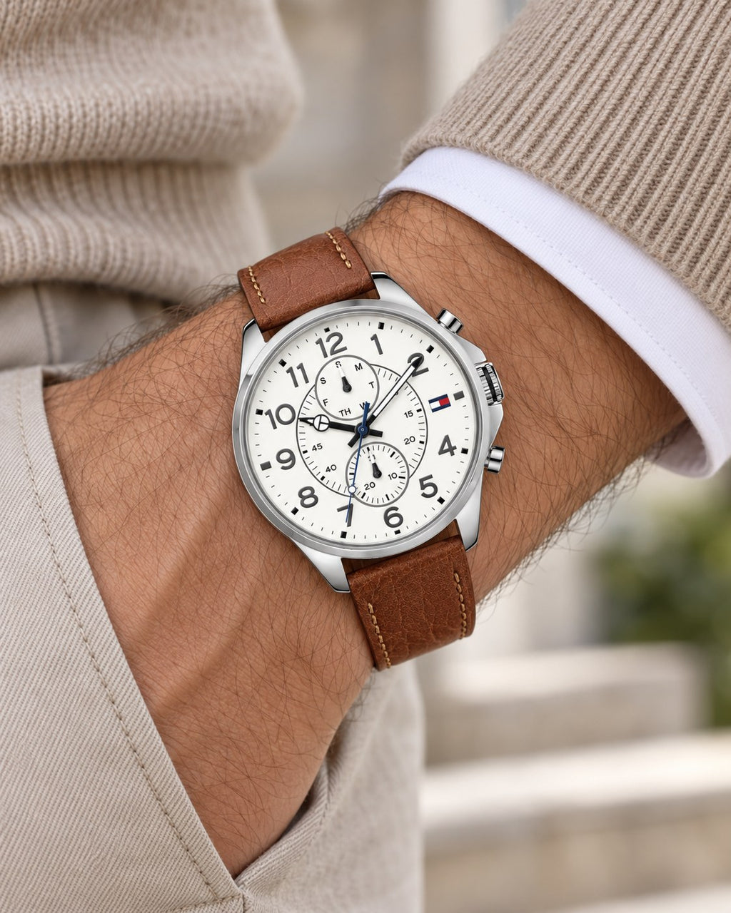 Tommy Hilfiger watch 1791274 worn on wrist