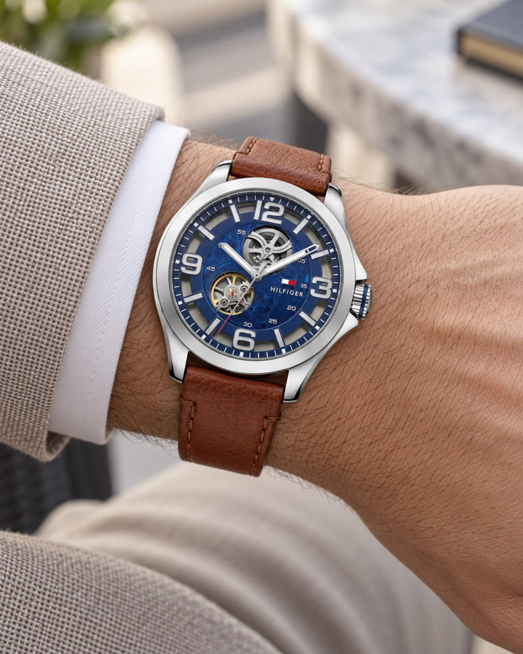 Tommy Hilfiger watch 1791278 worn on wrist