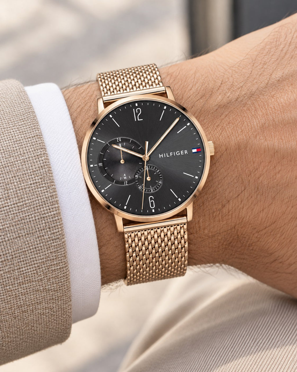 Tommy Hilfiger watch 1791506 worn on wrist