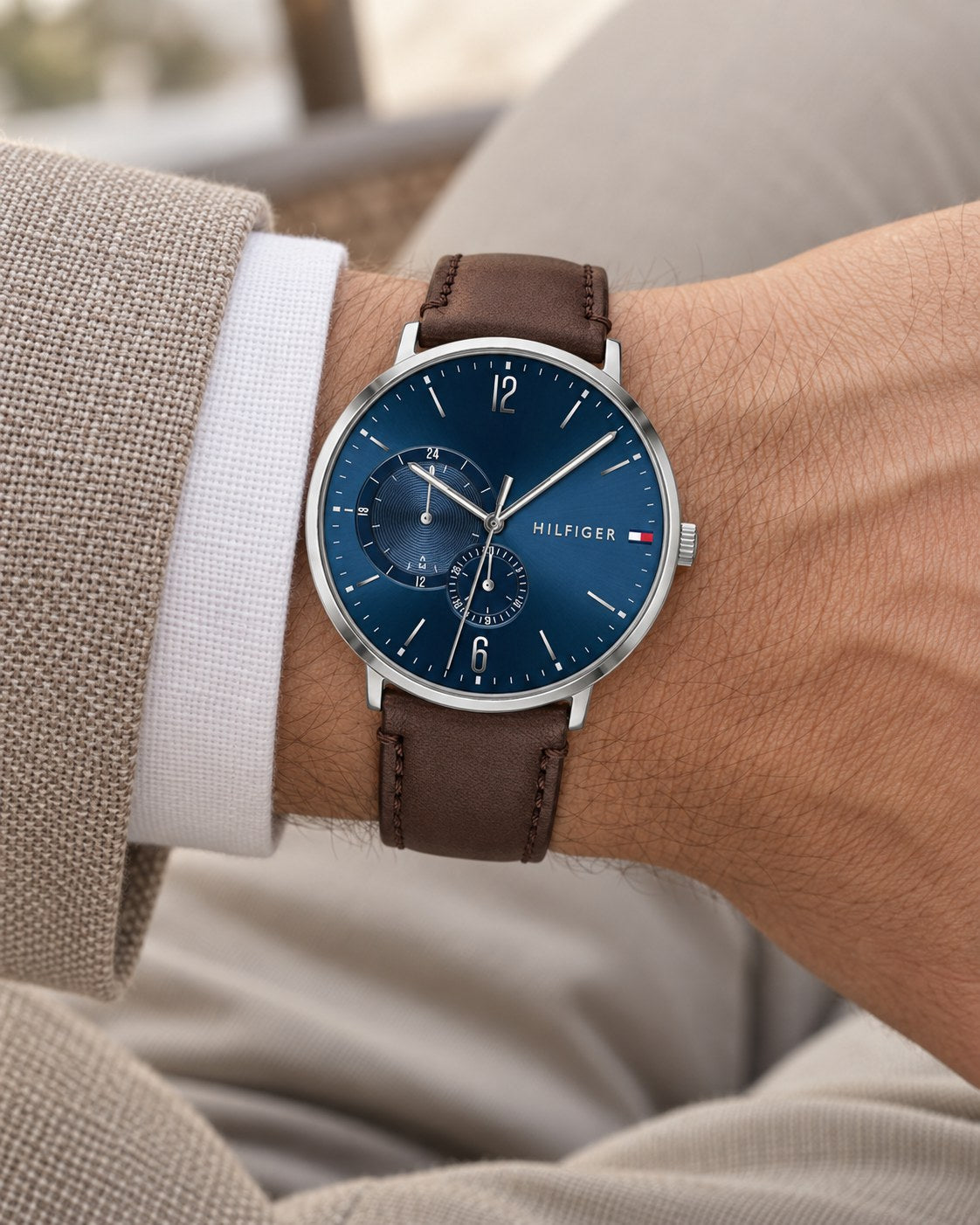 Tommy Hilfiger watch 1791508 worn on wrist