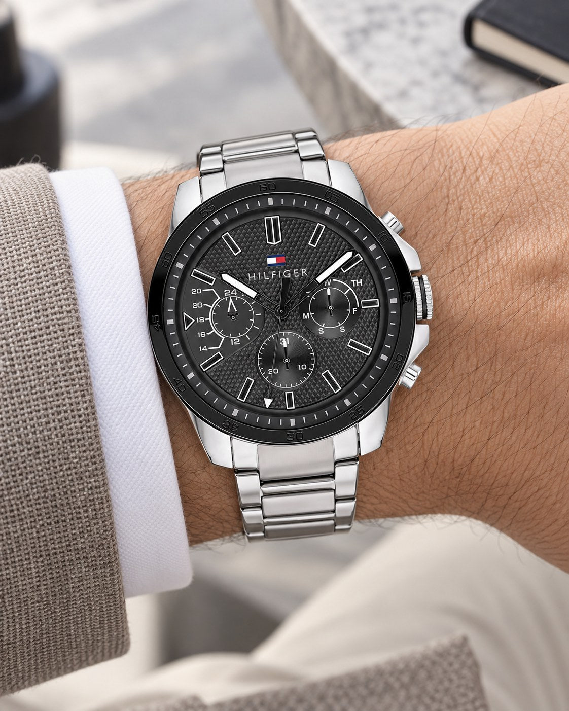 Tommy Hilfiger watch 1791564 worn on wrist