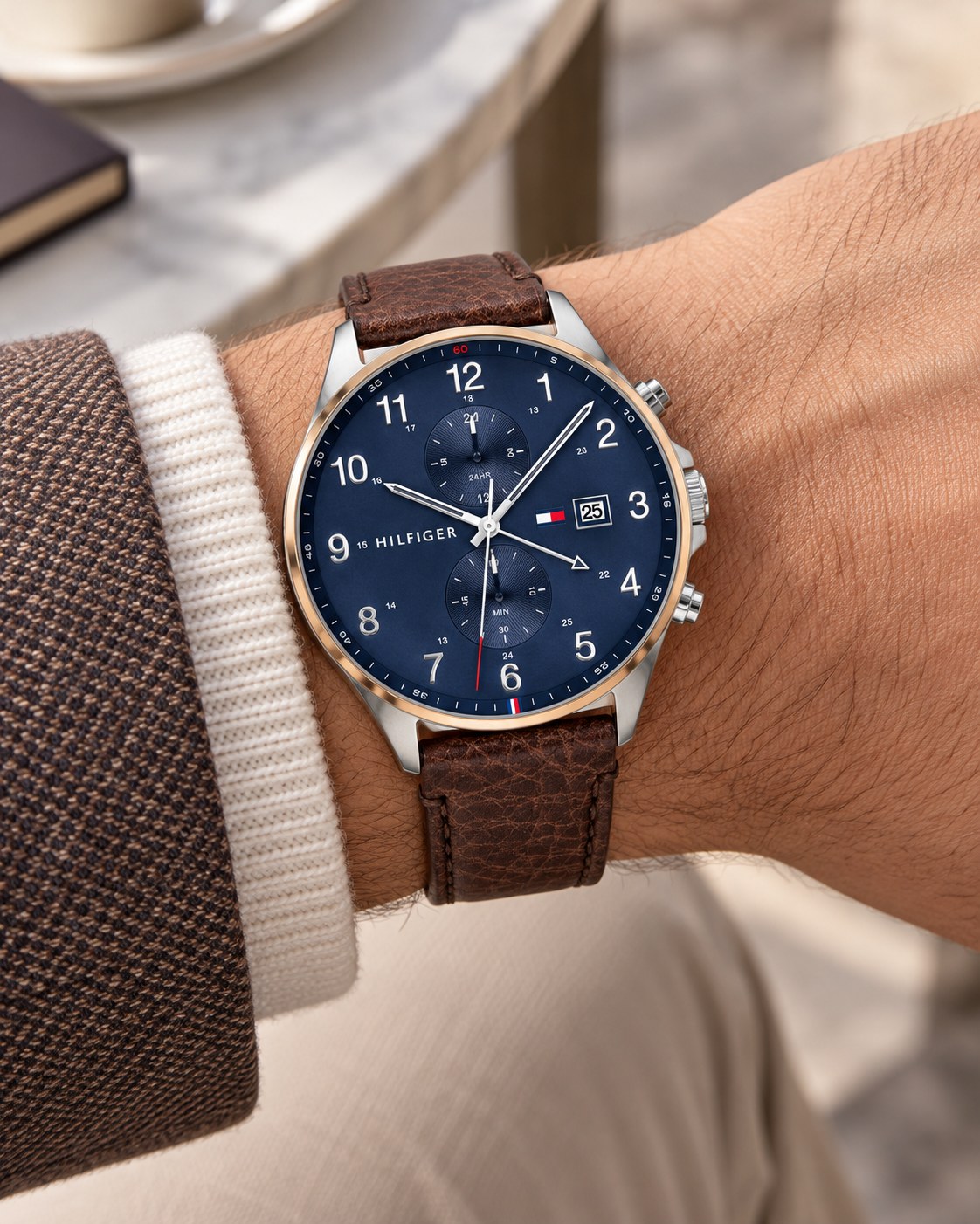 Tommy Hilfiger watch 1791712 worn on wrist