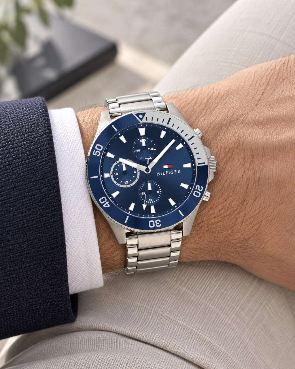 Tommy Hilfiger watch 1791917 worn on wrist