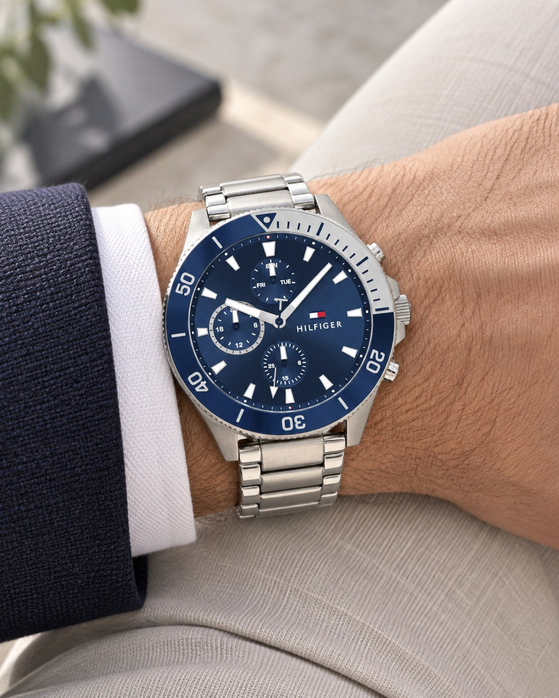 Tommy Hilfiger watch 1791917 worn on wrist