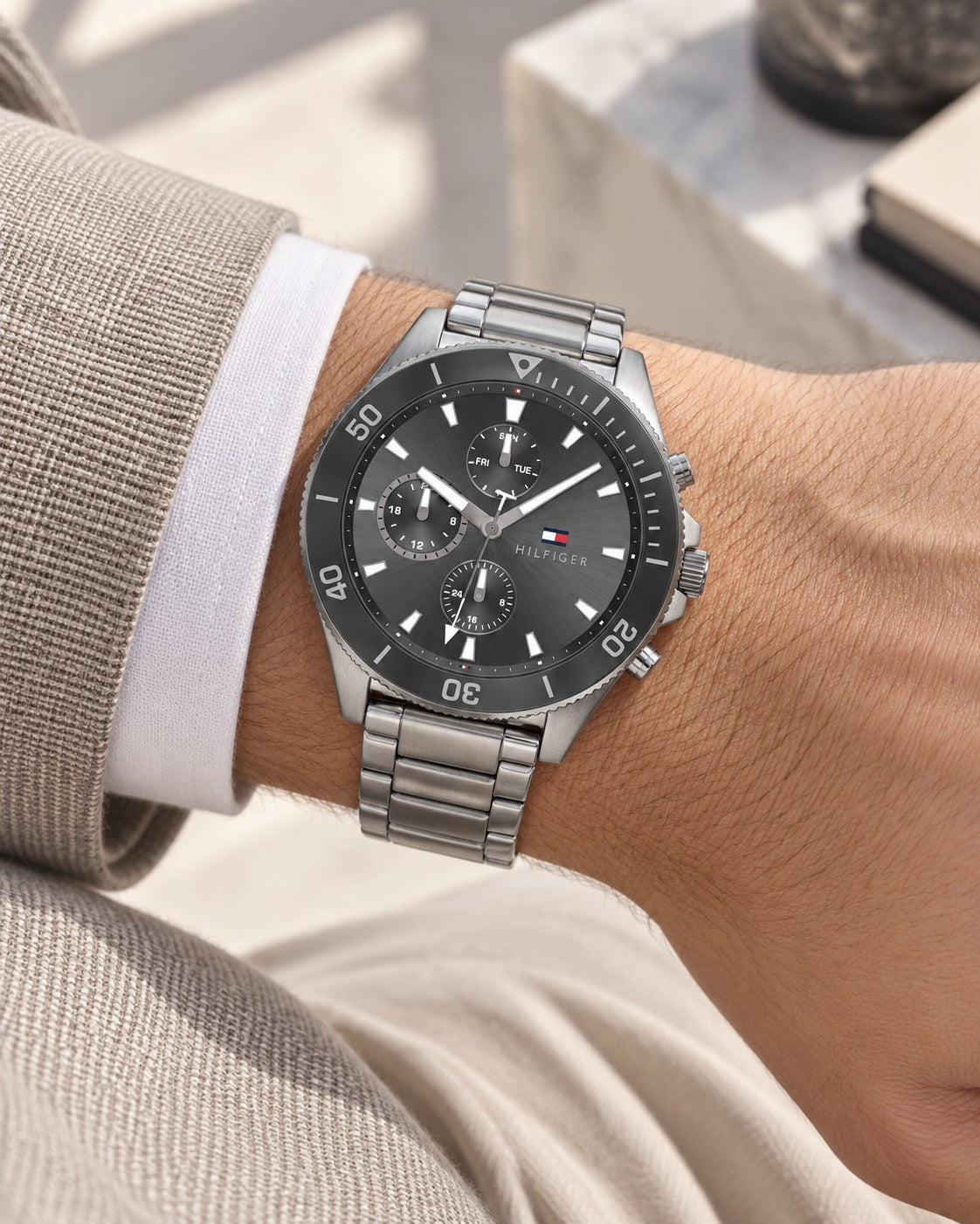 Tommy Hilfiger watch 1791918 worn on wrist