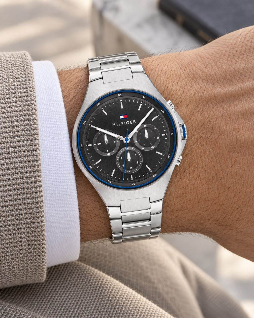 Tommy Hilfiger watch 1792054 worn on wrist