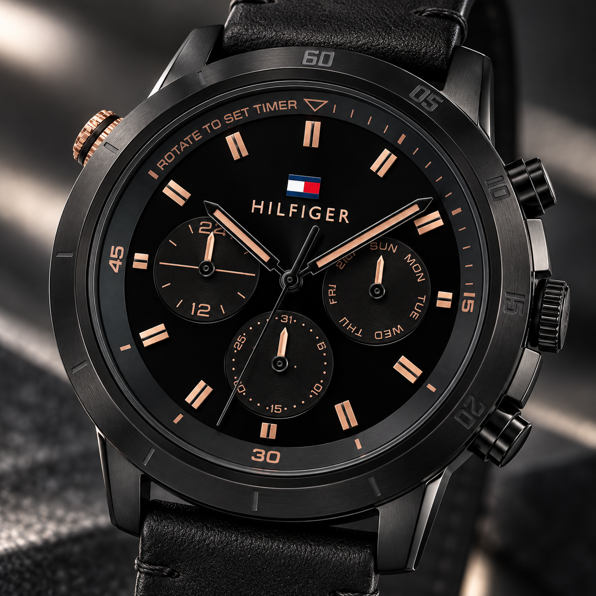 Tommy Hilfiger watch 1792110 – 03 dial macro