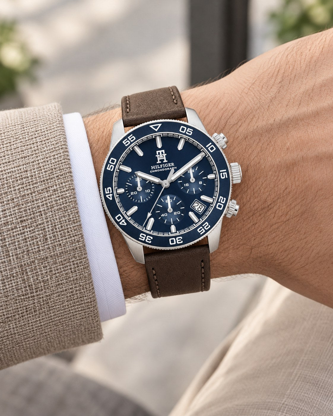 Tommy Hilfiger watch 1792163 worn on wrist
