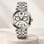 Versace Aion Chronograph Men's Watch – White 45 mm – VE1D00319 studio product view – VE1D00319