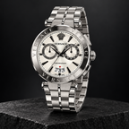 Versace Aion Chronograph Men's Watch – White 45 mm – VE1D00319 dark luxury view – VE1D00319
