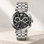 Versace Aion Chronograph Men's Watch – Black 45 mm – VE1D01520 studio product view – VE1D01520