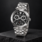 Versace Aion Chronograph Men's Watch – Black 45 mm – VE1D01520 dark luxury view – VE1D01520