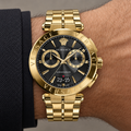 Versace Aion Chronograph Men's Watch – Black 45 mm – VE1D01721 on wrist – VE1D01721