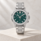 Versace Greca Action Chronograph Men's Watch – Green 45 mm – VE3J00422 studio product view – VE3J00422