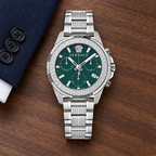 Versace Greca Action Chronograph Men's Watch – Green 45 mm – VE3J00422 lifestyle view – VE3J00422