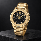 Versace Greca Action Chronograph Men's Watch – Black 45 mm – VE3J00622 dark luxury view – VE3J00622