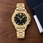 Versace Greca Action Chronograph Men's Watch – Black 45 mm – VE3J00622 lifestyle view – VE3J00622