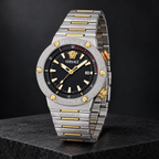 Versace Greca Logo Diver Men's Watch – Blue 43 mm – VE8G00424 dark luxury view – VE8G00424
