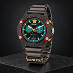 Versace Icon Active Chronograph Men's Watch – Green 44 mm – VE8P00224 dark luxury view – VE8P00224