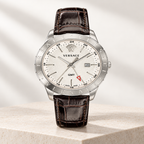 Versace Univers GMT Men's Watch – White 43 mm – VEBK00118 studio product view – VEBK00118