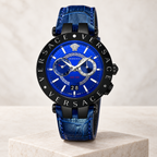 Versace V-Race Men's Watch – Blue 46 mm – VEBV00419 studio product view – VEBV00419