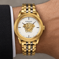 Versace Palazzo Empire Men's Watch – White 43 mm – VERD00418 on wrist – VERD00418