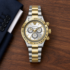 Versace Chrono Classic Men's Watch – White 44 mm – VEV700519 lifestyle view – VEV700519