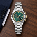 Versace Chrono Classic Men's Watch – Green 44 mm – VEV700721 lifestyle view – VEV700721