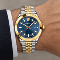 Versace Hellenyium Men's Watch – Blue 42 mm – VEVK00520 on wrist – VEVK00520