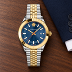 Versace Hellenyium Men's Watch – Blue 42 mm – VEVK00520 lifestyle view – VEVK00520