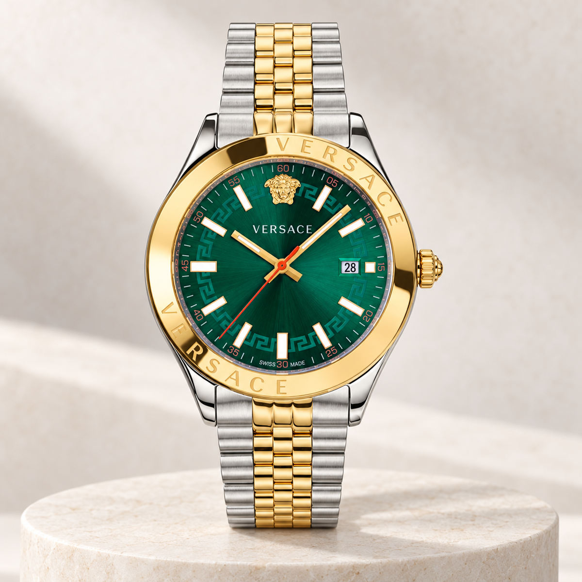 Versace Hellenyium Men's Watch – Green 42 mm – VEVK00620 studio product view – VEVK00620