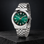 Versace Hellenyium Men's Watch – Green 42 mm – VEVK01021 dark luxury view – VEVK01021