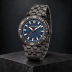 Versace Greca Sport Men's Watch – Blue 43 mm – VEZ300621 dark luxury view – VEZ300621