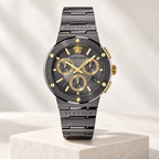 Versace Greca Logo Chronograph Men's Watch – Gray 43 mm – VEZ900521 studio product view – VEZ900521