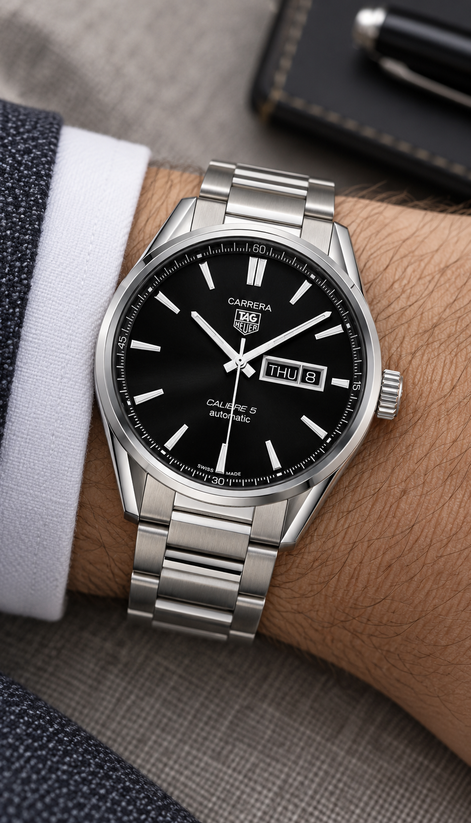 TAG Heuer Carrera Calibre 5 Day-Date Automatic 41mm WAR201A.BA0723