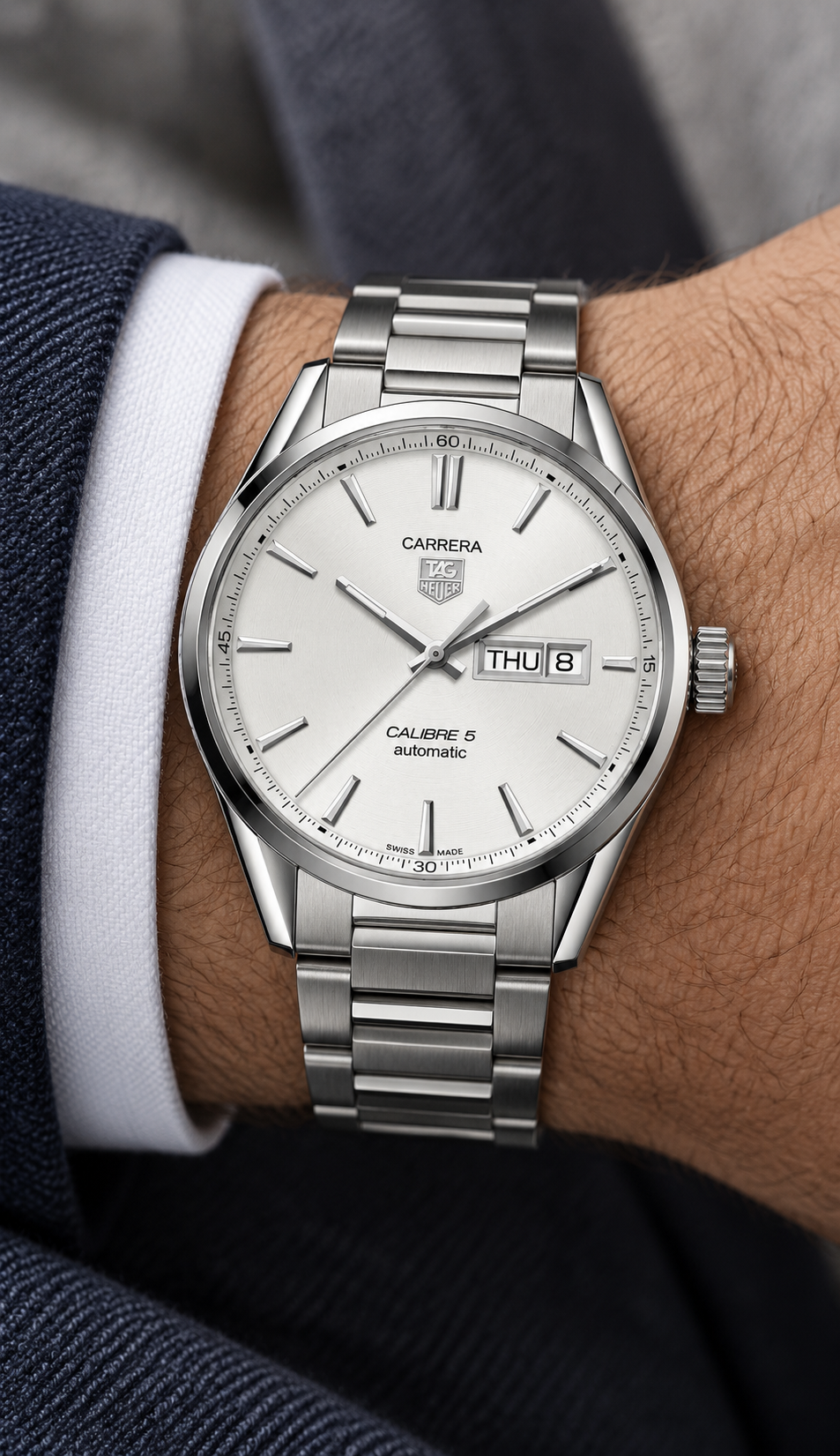 TAG Heuer Carrera Calibre 5 Day-Date Automatic 41mm WAR201B.BA0723