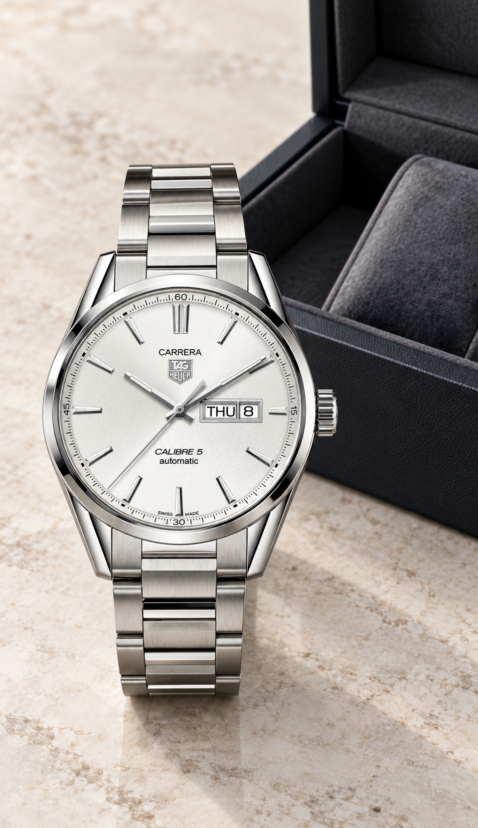 TAG Heuer Carrera Calibre 5 Day-Date Automatic 41mm WAR201B.BA0723